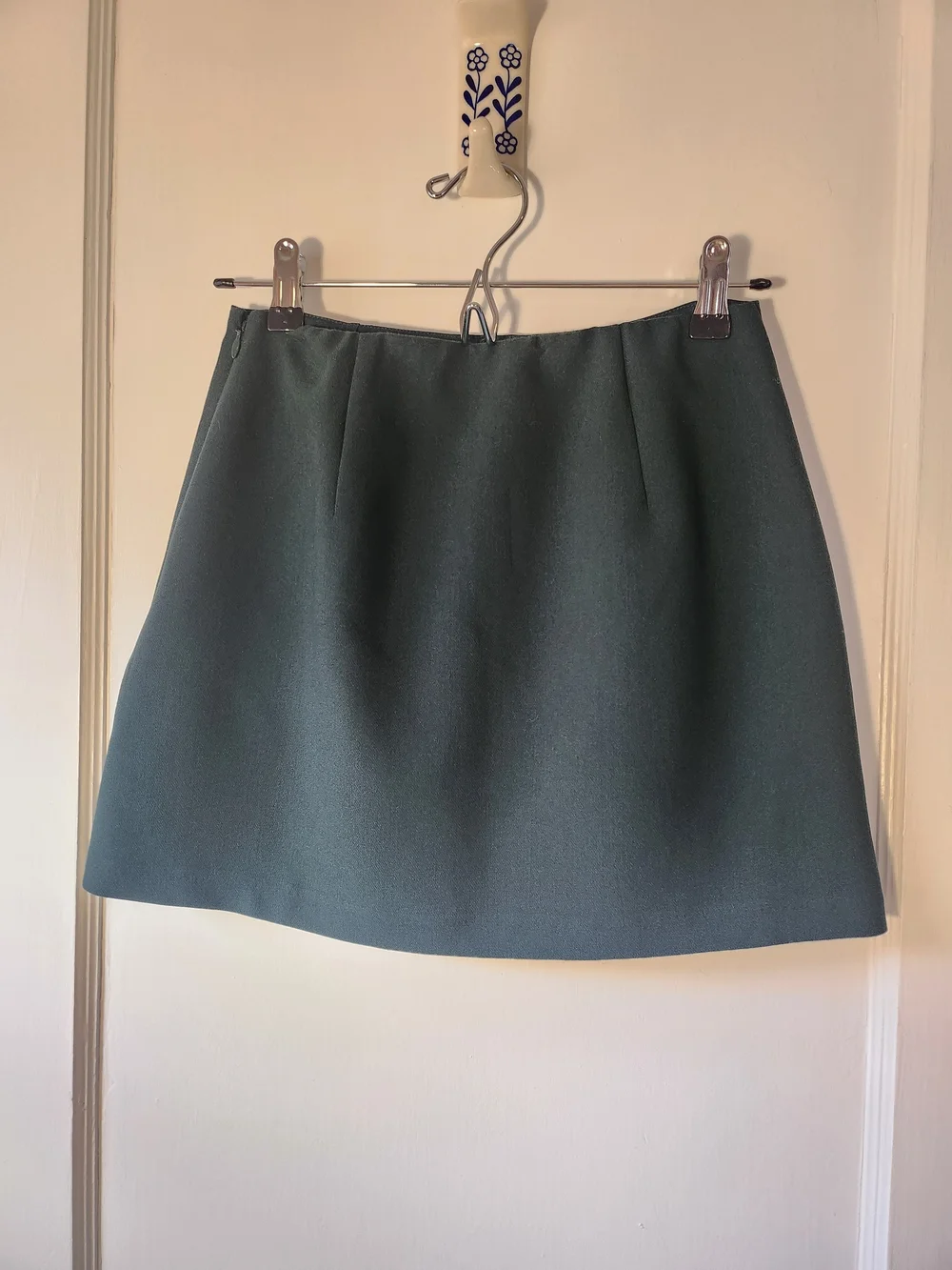 Abercrombie & Fitch Scarlett Dark Green High Waisted Wrap-Front Skort XS